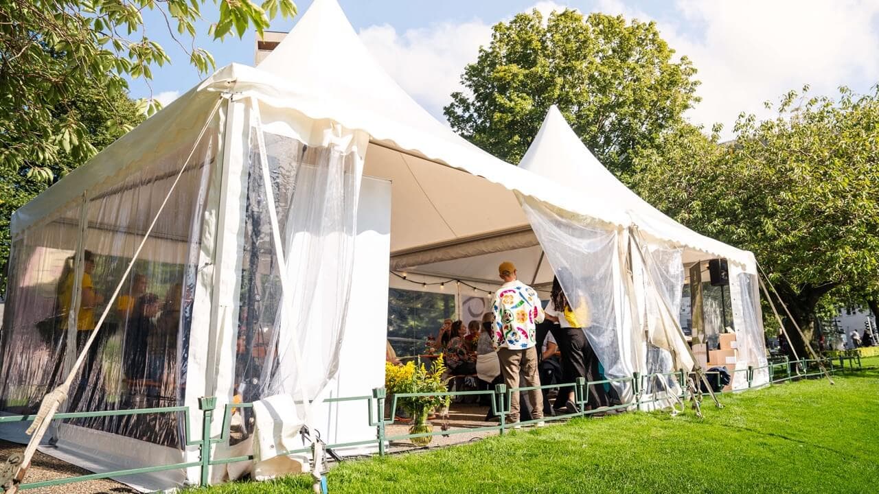 To topptelt og pagodatelt på Matfestivalen