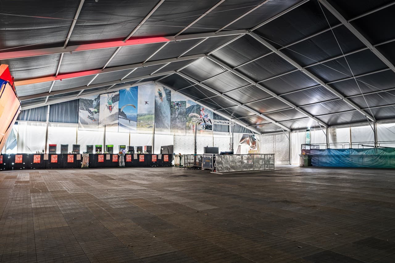 Rammetelt på 30m bredde