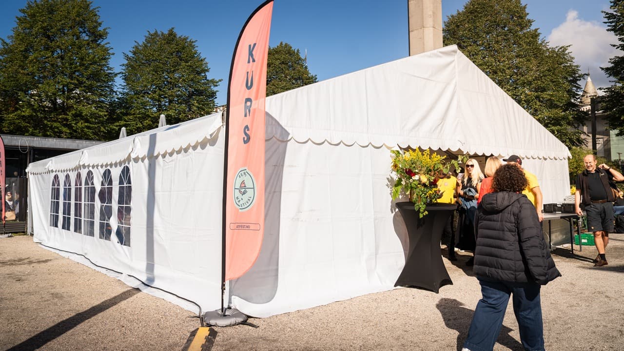 Rammetelt på 9m bredde